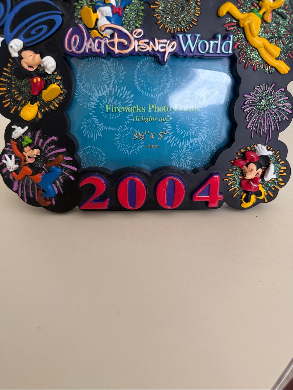 Disney 2004 Fireworks Photo Frame - Multicolor light